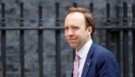 Britain's Secretary of State of Health Matt Hancock arrives in Downing Street, following the outbreak of the coronavirus disease (COVID-19), London, Britain, May 21, 2020. REUTERS/John Sibley/File Photo