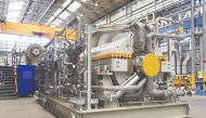 A Baker Hughes centrifugal compressor for LNG application manufactured in the Florence facility in Italy.