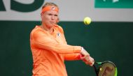 Netherlands' Kiki Bertens in action during her second round match against Italy's Sara Errani REUTERS/Charles Platiau
