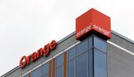 FILE PHOTO: The logo of French telecom operator Orange is pictured on the facade of the Belgian unit in Brussels, Belgium, May 10, 2016.REUTERS/Francois Lenoir/File Photo
