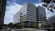 In this file photo the street corner between the World Bank headquarters and the IMF building is seen in Washington, DC on October 1, 2020. The World Bank said Tuesday that it approved $12 billion for developing countries to finance the purchase and distr