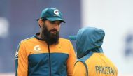 Cricket - Second T20 International - England v Pakistan - Emirates Old Trafford, Manchester, Britain - August 30, 2020 Pakistan coach Misbah-ul-Haq Lindsey Parnaby/Pool via REUTERS/File Photo
