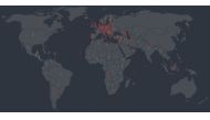 snapshot of Reuters COVID-19 tracker graphics of around the world
