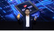 Executive Director and CEO of Huawei Consumer BG, Richard Yu, officially unveiling all the products, including Huawei Mate40 Series, during the Online Global Launch Event, yesterday. 