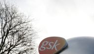 Company logo of pharmaceutical company GlaxoSmithKline is seen at their Stevenage facility, Britain October 26, 2020. REUTERS/Matthew Childs