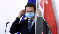 Austria's Chancellor Sebastian Kurz attends a news conference, as the spread of the coronavirus disease (COVID-19) continues, in Vienna, Austria October 29, 2020. REUTERS/Lisi Niesner