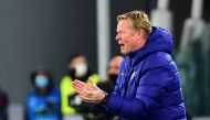 October 28, 2020 Barcelona coach Ronald Koeman during the match REUTERS/Massimo Pinca/File Photo