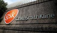 Company logo of pharmaceutical company GlaxoSmithKline is seen at their Stevenage facility, Britain October 26, 2020. REUTERS/Matthew Childs/File Photo