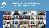 The Minister of State for Energy Affairs, H E Saad Sherida Al Kaabi, taking part in the 22nd ministerial meeting of the Gas Exporting Countries Forum (GECF) held virtually from Algeria.