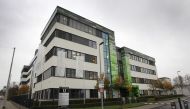 The headquarters of German company BioNTech is pictured in Mainz, western Germany, on November 12, 2020. The small German biotech firm BioNTech, started by a husband and wife team with Turkish roots, has never brought a vaccine to market before. But its e