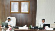 Qatar Chamber’s Chairman, Sheikh Khalifa bin Jassim Al Thani (right) and QDB’s CEO, Abdulaziz bin Nasser Al Khalifa during the virtual meeting, yesterday.