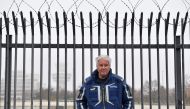 Albrecht Broemme, head coordinator of the six coronavirus vaccination centres that will be set up in Berlin, poses before an AFP interview at the former Tegel airport in Berlin on November 25, 2020. By mid-December 2020, the terminal C of the former West 