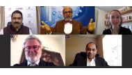 Doha Bank CEO Dr. R Seetharaman participating at the online summit recently. 