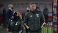 Manchester United manager Ole Gunnar Solskjaer before the match Pool via REUTERS/Rui Vieira 