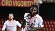 AC Milan's Franck Kessie celebrates scoring their first goal REUTERS/Ciro De Luca