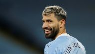 FILE PHOTO: Soccer Football - Premier League - Manchester City v West Bromwich Albion - Etihad Stadium, Manchester, Britain - December 15, 2020 Manchester City's Sergio Aguero Pool via REUTERS/Clive Brunskill EDITORIAL USE ONLY. No use with unauthorized a