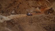 Toyota Gazoo Racing's Nasser Al-Attiyah and Co-Driver Matthieu Baumel in action during stage 5 (Reuters / Hamad I Mohammed)