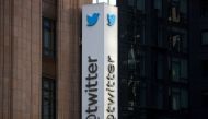 FILE PHOTO: A Twitter logo is seen outside the company headquarters, during a purported demonstration by supporters of U.S. President Donald Trump to protest the social media company's permanent suspension of the President's Twitter account, in San Franci