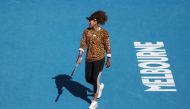 Tennis star Naomi Osaka of Japan practices at Melbourne Park in advance of the Australian Open in Melbourne, Australia, January 31, 2021. Reuters/Loren Elliott