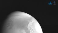 The first image of Mars taken by China's Tianwen-1 unmanned probe is seen in this handout image released by China National Space Administration (CNSA) February 5, 2021. CNSA/Handout via REUTERS