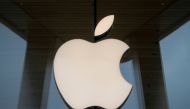 The Apple logo is seen at an Apple Store, as Apple's new 5G iPhone 12 went on sale in Brooklyn, New York, U.S. October 23, 2020. REUTERS/Brendan McDermid/File Photo