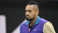 Australia's Nick Kyrgios reacts during his third round match against Austria's Dominic Thiem REUTERS/Jaimi Joy