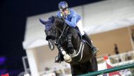 Christian Ahlmann in action at Al Shaqab last week.