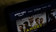 A poster of Tandav, a web series is seen on Amazon Prime Video streaming service website in this illustration picture taken March 5, 2021. REUTERS/Danish Siddiqui/Illustration
