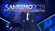 FILE PHOTO: AC Milan player Zlatan Ibrahimovic attends the 71st Sanremo festival, which is live-streamed without public participation due to the coronavirus disease (COVID-19) restrictions, at the Ariston Theatre, in Sanremo, Italy March 2, 2021. REUTERS/