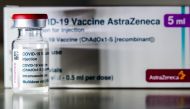 A vial with AstraZeneca's coronavirus disease (COVID-19) vaccine is pictured in Berlin, Germany, March 16, 2021. REUTERS/Hannibal Hanschke
