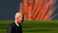 March 13, 2021 Real Madrid coach Zinedine Zidane REUTERS/Sergio Perez