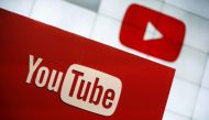 FILE PHOTO: A Youtube logo seen at the Youtube Space LA in Playa Del Rey, Los Angeles, California, United States October 21, 2015. REUTERS/Lucy Nicholson/File Photo
