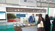 Qatar University pavilion at exhibition.