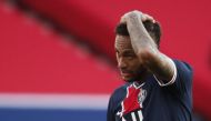 Soccer Football - Ligue 1 - Paris St Germain v Lille - Parc des Princes, Paris, France - April 3, 2021 Paris St Germain's Neymar REUTERS/Benoit Tessier
