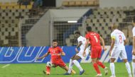 Al Rayyan and Persepolis players vie for the ball possession during yesterday's AFC Champions League Group E match played in Goa, India. Pic: AFC