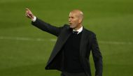 May 1, 2021 Real Madrid coach Zinedine Zidane REUTERS/Susana Vera
