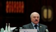 Belarus President Alexander Lukashenko attends the Roundtable Summit Phase One Sessions of Belt and Road Forum at the International Conference Center in Yanqi Lake on May 15, 2017 in Beijing, China. Reuters/Lintao Zhang/Pool/File Photo
