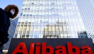 The logo of Alibaba Group is seen at its office in Beijing, China January 5, 2021. REUTERS/Thomas Peter/File Photo/File Photo