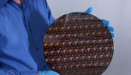 IBM's two-nanometer microchips were built onto a wafer at its research lab in Albany, N.Y. (pic: IBM))