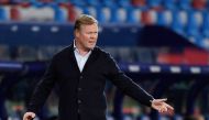 Barcelona coach Ronald Koeman during the match REUTERS/Pablo Morano