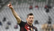Bayern Munich's Robert Lewandowski. REUTERS/Thomas Kienzle