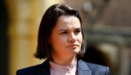 Belarusian opposition figure Sviatlana Tsikhanouskaya meets Dutch Prime Minister Mark Rutte and Foreign Affairs Minister Sigrid Kaag to discuss forced landing of a Ryanair flight in Minsk and the arrest of a dissident Belarusian journalist on board, in Th