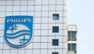 Logo of Dutch technology company Philips is seen at its company headquarters in Amsterdam, Netherlands, January 29, 2019. Reuters/Eva Plevier/File Photo
