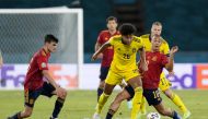 Soccer Football - Euro 2020 - Group E - Spain v Sweden - La Cartuja, Seville, Spain - June 14, 2021 Sweden's Jens Cajuste in action with Spain's Thiago Pool via REUTERS/Thanassis Stavrakis
