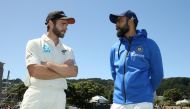 New Zealand's Kane Williamson talks to India's Virat Kohli after New Zealand beat India in a test match at Basin Reserve, Wellington, New Zealand, February 24, 2020. (REUTERS/Martin Hunter/File Photo)