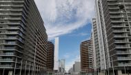 Residential buildings of the Tokyo 2020 Olympic and Paralympic Village are pictured in Tokyo, Japan, June 20, 2021. REUTERS/Kim Kyung-Hoon