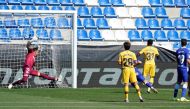 July 19, 2020 Barcelona's Ansu Fati scores their first goal, as play resumes behind closed doors following the outbreak of the coronavirus disease (COVID-19) REUTERS/Vincent West/File Photo