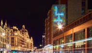 FILE PHOTO:Scrabble words, that reflect the mood of the nation as the coronavirus disease (COVID-19) lockdown eases and unveil the new brand look, are displayed at Knightsbridge near Harrods in London, Britain in this undated handout photo. Mattel/Michael