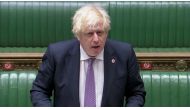 Britain's PM Boris Johnson attends the weekly question time debate in Parliament, in London, Britain July 7, 2021. UK Parliament/Reuters 