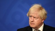 British Prime Minister Boris Johnson holds a news conference for England's COVID-19 lockdown easing announcement in London, Britain July 5, 2021. Daniel Leal-Olivas/Pool via REUTERS
